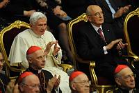 <br>CONCERTO ANNIVERSARIO V ANNO PONTIFICATO <br><br> - (Copyright L'OSSERVATORE ROMANO - Servizio Fotografico - photo@ossrom.va)