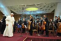 <br>CONCERTO ANNIVERSARIO V ANNO PONTIFICATO <br><br> - (Copyright L'OSSERVATORE ROMANO - Servizio Fotografico - photo@ossrom.va)