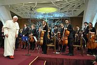 <br>CONCERTO ANNIVERSARIO V ANNO PONTIFICATO <br><br> - (Copyright L'OSSERVATORE ROMANO - Servizio Fotografico - photo@ossrom.va)