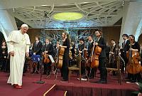 <br>CONCERTO ANNIVERSARIO V ANNO PONTIFICATO <br><br> - (Copyright L'OSSERVATORE ROMANO - Servizio Fotografico - photo@ossrom.va)