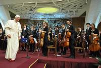 <br>CONCERTO ANNIVERSARIO V ANNO PONTIFICATO <br><br> - (Copyright L'OSSERVATORE ROMANO - Servizio Fotografico - photo@ossrom.va)