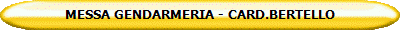 MESSA GENDARMERIA - CARD.BERTELLO